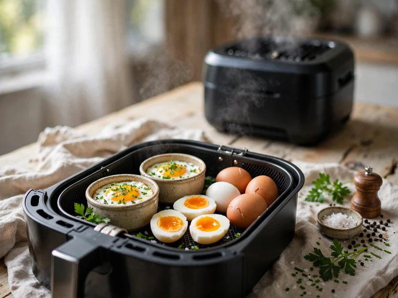 Eier aus dem Airfryer