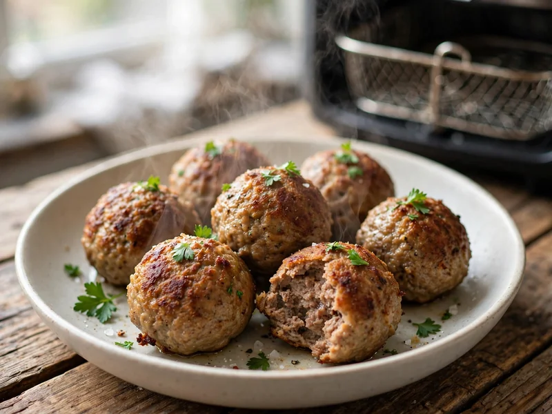 Hackfleisch aus dem Airfryer