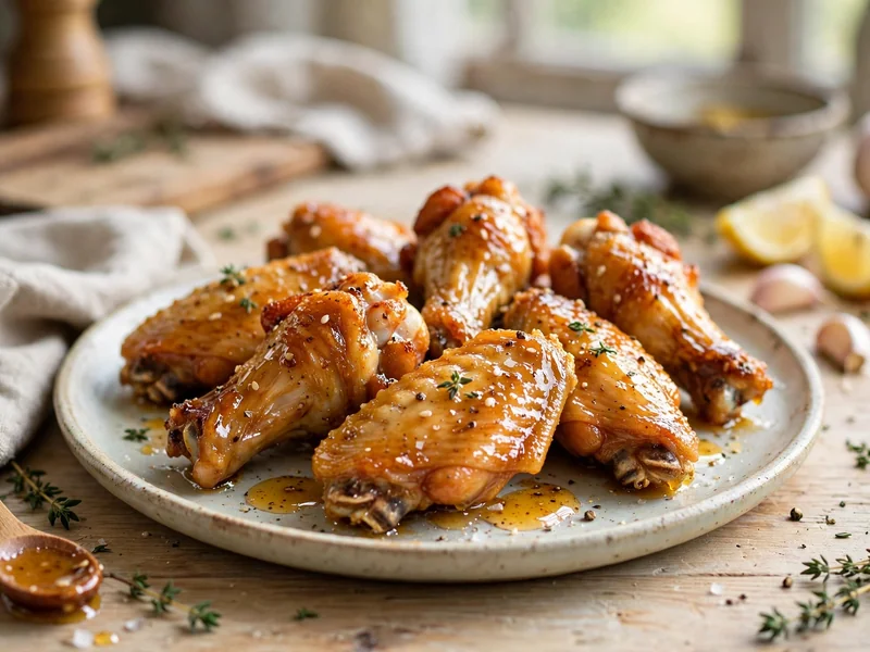 Chicken Wings mit Honig-Senf-Glasur