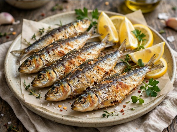 Knusprige TK Sardinen mit Zitrone und Kräutern aus dem Airfryer