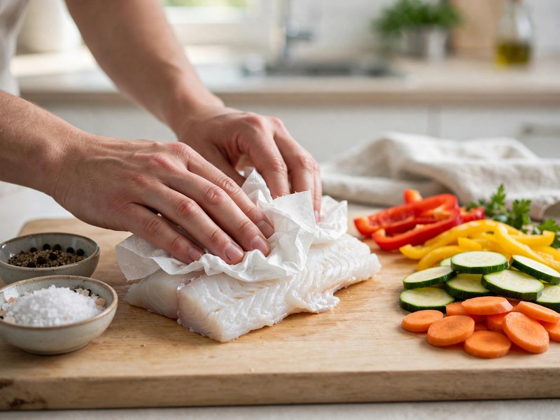 Fischfilet trocken tupfen – der wichtigste Schritt für eine haftende Panade