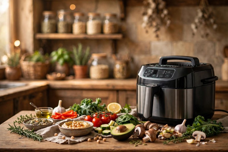 Vegane und vegetarische Zutaten für den Airfryer